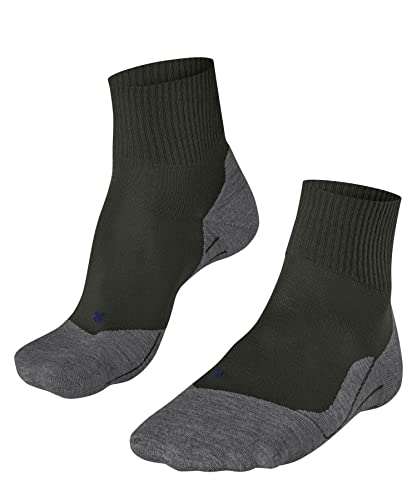 FALKE Kobiety Skarpety do wędrówek TK5 Wander Cool Short W SSO Lyocell przeciw pęcherzom cienkie 1 Para, Zielony (Khaki 7826), 41-42