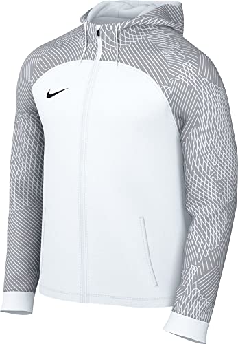 Nike Męska kurtka z kapturem M Nk Df Strk23 Hd Trk Jkt K, White/Wolf Grey/White/Black, DR2571-100, L