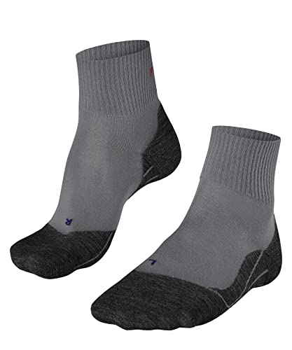 FALKE Mężczyźni Skarpety do wędrówek TK5 Wander Cool Short M SSO Lyocell przeciw pęcherzom cienkie 1 Para, Szary (Hematite 3240), 39-41