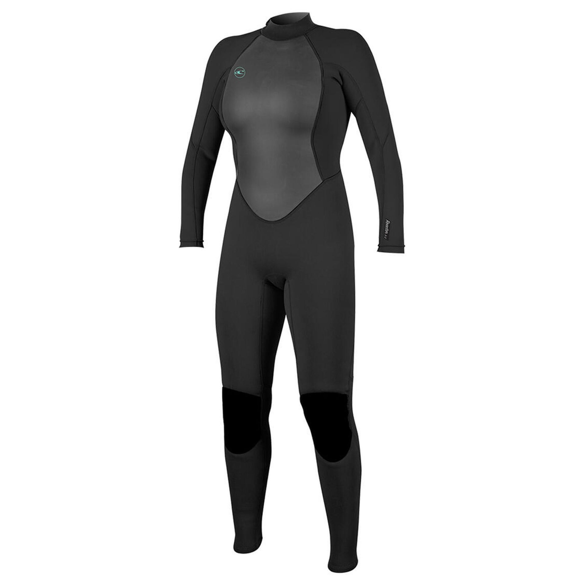 ONEILL wetsuits Damen Women's Reactor II 3/2 mm Back Zip Full Wetsuit, czarny, 10 US 5042-A00-10