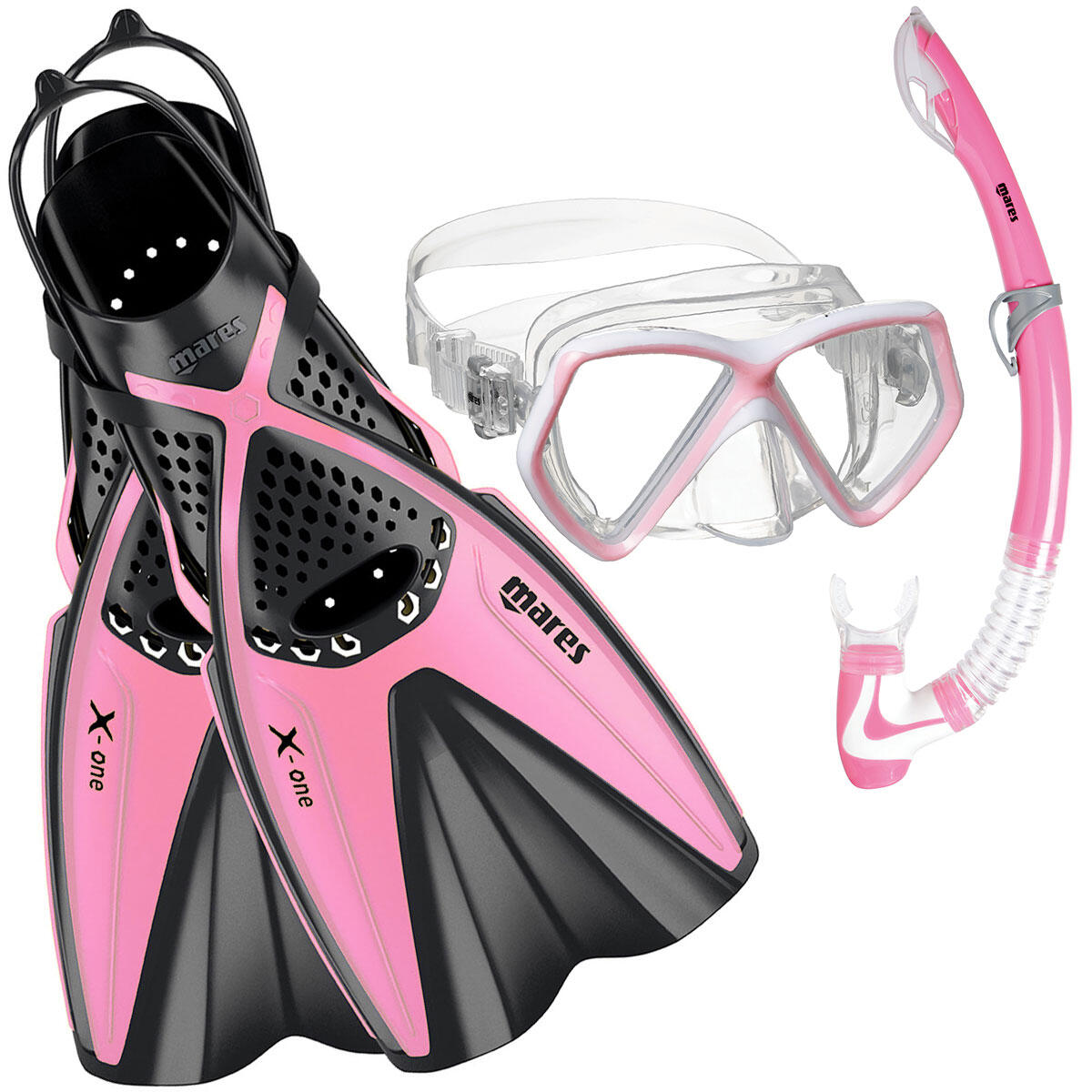 Zestaw do nurkowania dziecięcy Mares X-One Pirate pink/black