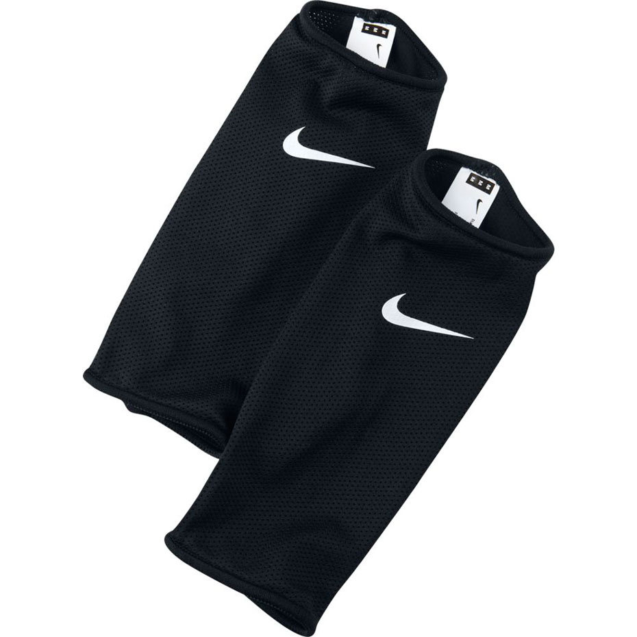 Nike, Rękawy do ochraniaczy piłkarskich, Guard Lock Sleeves, czarne, Rozmiar - M