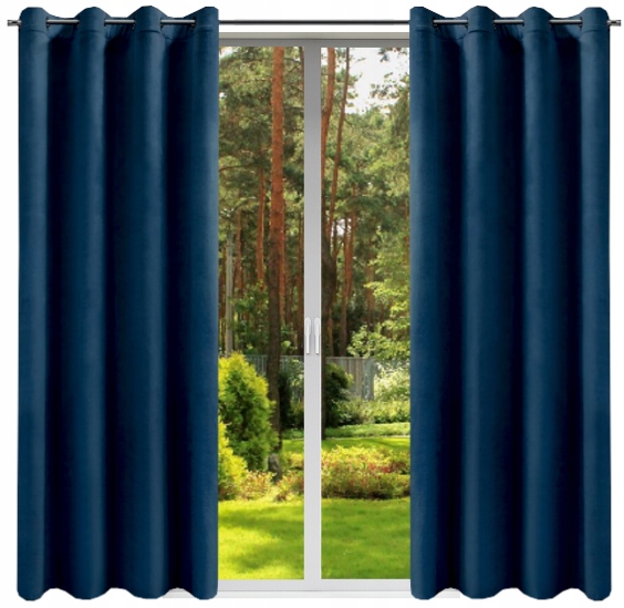Welurowa Gotowa Zasłona Zaciemniająca 220cm Velvet