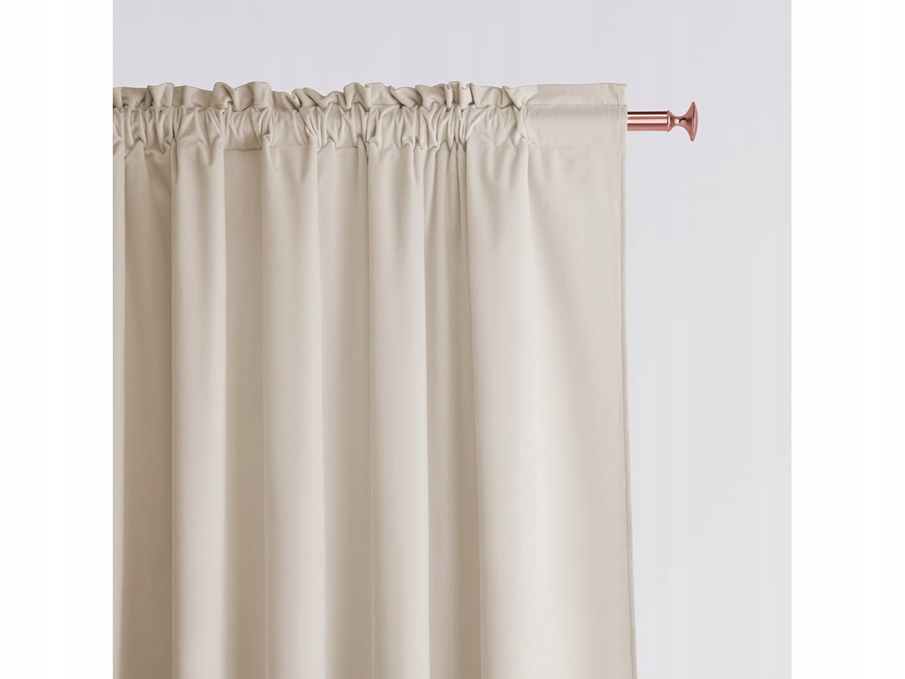 Zasłona Aura Kremowa 180x250 Taśma