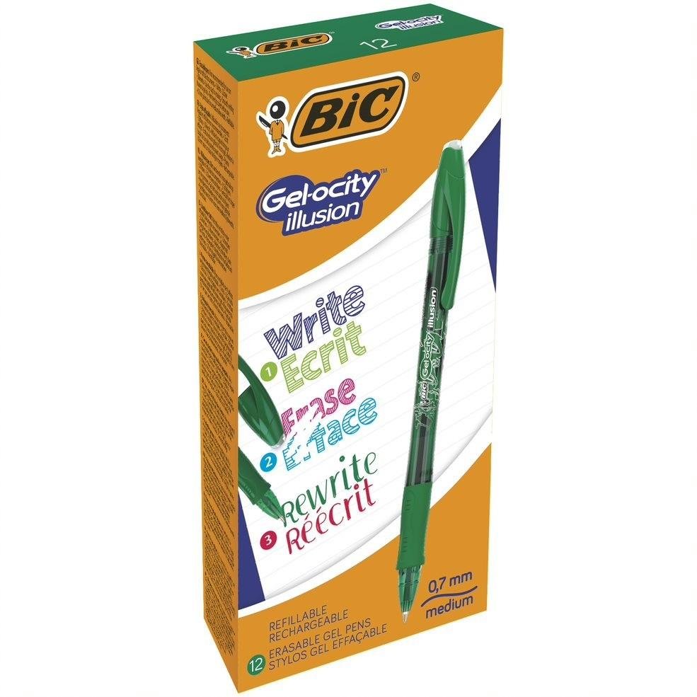 BIC Długopis Scier Gr Bc Illusion zielony pudełko A 12