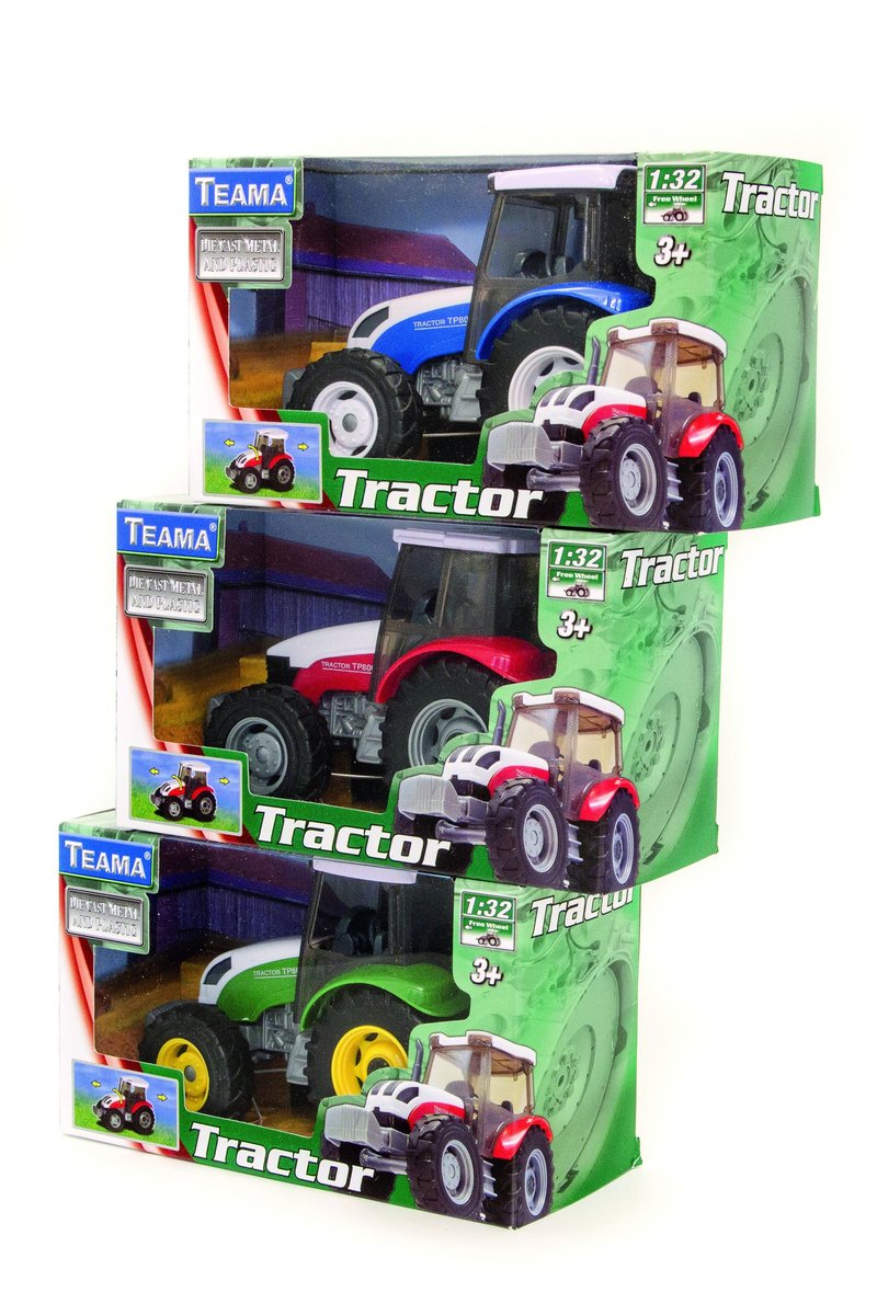 Teama Toys Teama traktor czerwony 1:32