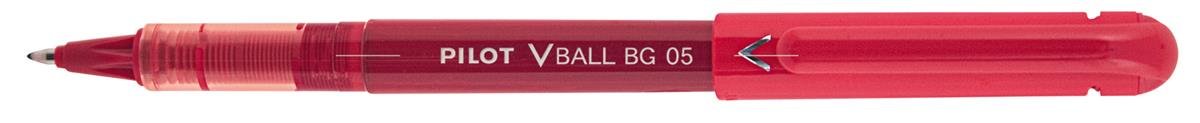 Pilot Pen Pilot Vball 5 Grip ink roller tusz 0,5 MM koronka z płynnego (12 sztuk)  czerwony 535697