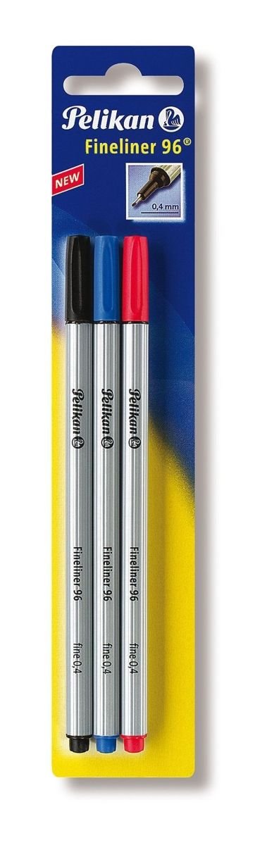 Pelikan Cienkopis Fineliner 96 0,4mm 3 sztuki