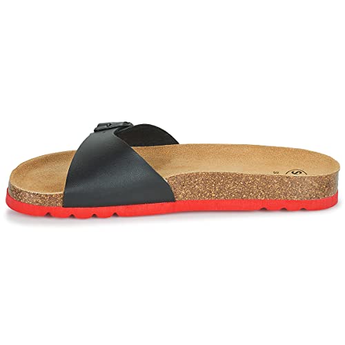 Scholl Simon, sandały męskie, czarny/czerwony, 40 EU, Czarny czerwony, 40 EU