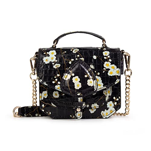 Kate Lee Black, Mini Bag Tiny Emelyne Kwiaty Kobiety, czarny
