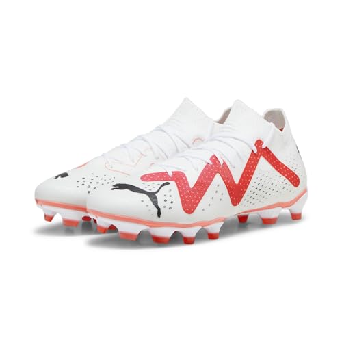 PUMA Damskie buty piłkarskie Future Match Fg/Ag WN's, Puma White PUMA Black Fire Orchidea, 40.5 EU