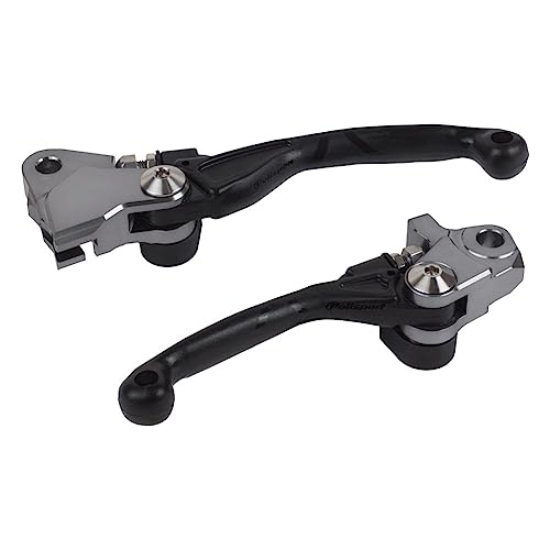 POLISPORT 8487200043 - Zestaw nietłukących uchwytów obrobionych z aluminium z dołączonymi adapterami kompatybilny z motocyklami KTM, SHERCO w kolorze czarnym