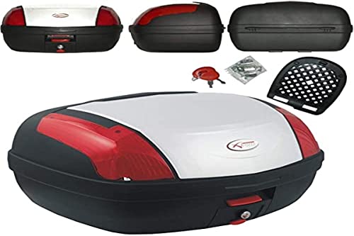 A-Pro Bauletto Walizka Moto Scooter Twarda płyta Uniwersalna Biały …