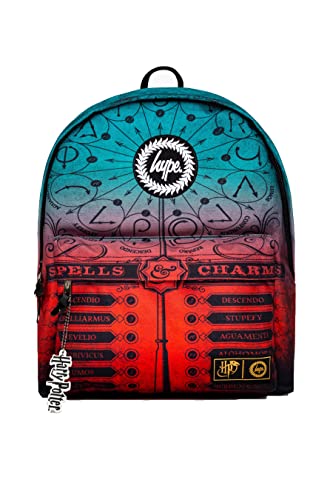 hype Plecaki szkolne na co dzień dla dzieci chłopców dziewcząt mężczyzn i kobiet, Niebieskie/czerwone zaklęcia, Jeden rozmiar, Casual