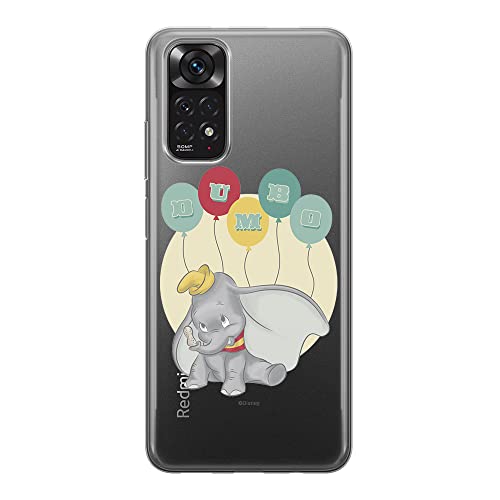 ERT GROUP etui na telefon Xiaomi REDMI NOTE 11S 4G / REDMI NOTE 11 4G, case oryginalny i oficjalnie licencjonowany przez Disney, wzór Dumbo 003, plecki z TPU częściowo przeźroczyste