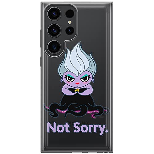 ERT GROUP etui na telefon Samsung S23 ULTRA, case oryginalny i oficjalnie licencjonowany przez Disney, wzór Ursula 004, optymalnie dopasowane, plecki z TPU częściowo przeźroczyste