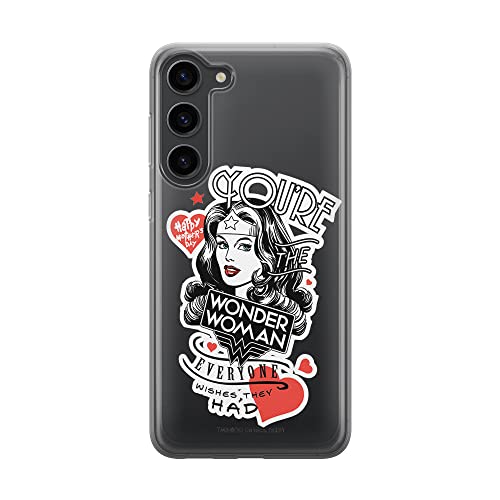 Etui Wonder Woman 014 DC Nadruk częściowy Przeźroczysty Producent: Samsung, Model: S23