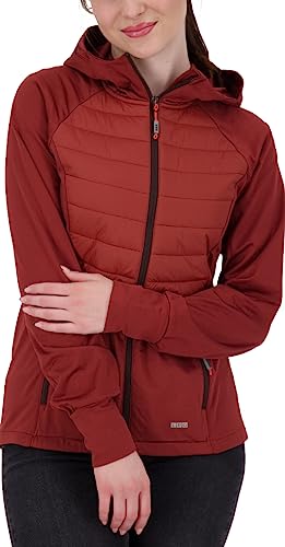 Deproc Active Damska kurtka polarowa z lekkim kapturem, kurtka przejściowa, wiatrówka ELMCOURT III