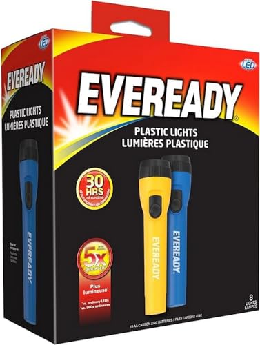 Eveready lampa LED, żółta i niebieska latarka ogólnego przeznaczenia, 8 szt
