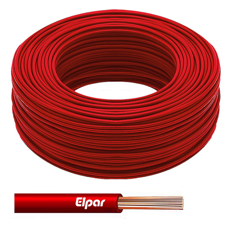 Przewód LgY 2,5 czerwony H07V-K jednożyłowy, krążek 100m; ELPAR