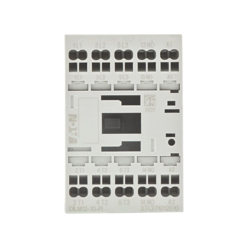 Stycznik mocy DILM 5,5kW/400V, sterowanie 24VAC, 12A 3P, 1NO, zaciski sprężynowe; DILM12-10(24V50/60HZ)-PI; EATON