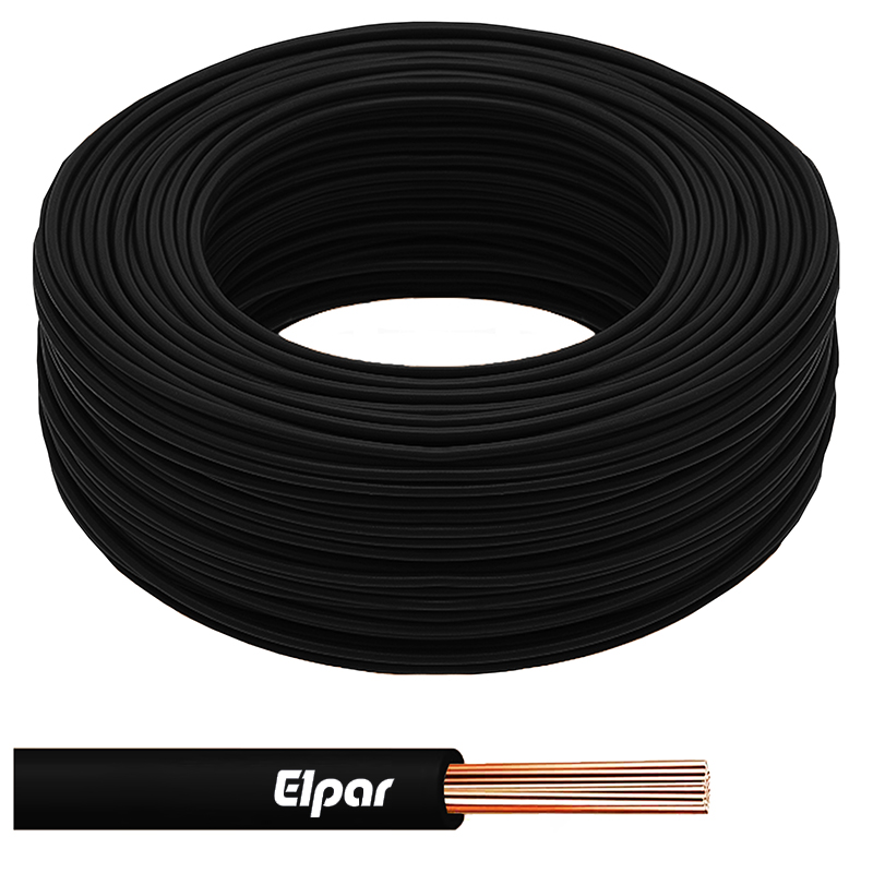 Elpar Przewód instalacyjny H07V-U (DY) 10 czarny /100m/ H07V-U-10CR DY