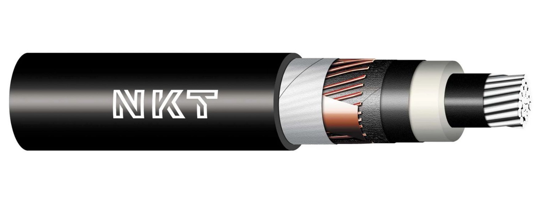 Kabel XUHAKXS 1x120/50 RMC 12/20 kV elektroenergetyczny średniego napięcia wg PN-HD 620-10C, bęben zwrotny, NKT CABLES