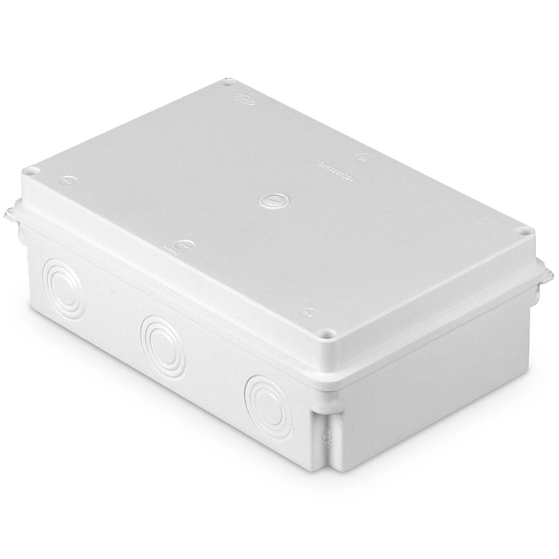 Puszka instalacyjna PK-10, izolacyjna, odgałęźna, 6-wylotowa z osłabieniami, natynkowa IP-40 wymiar 235x150x75