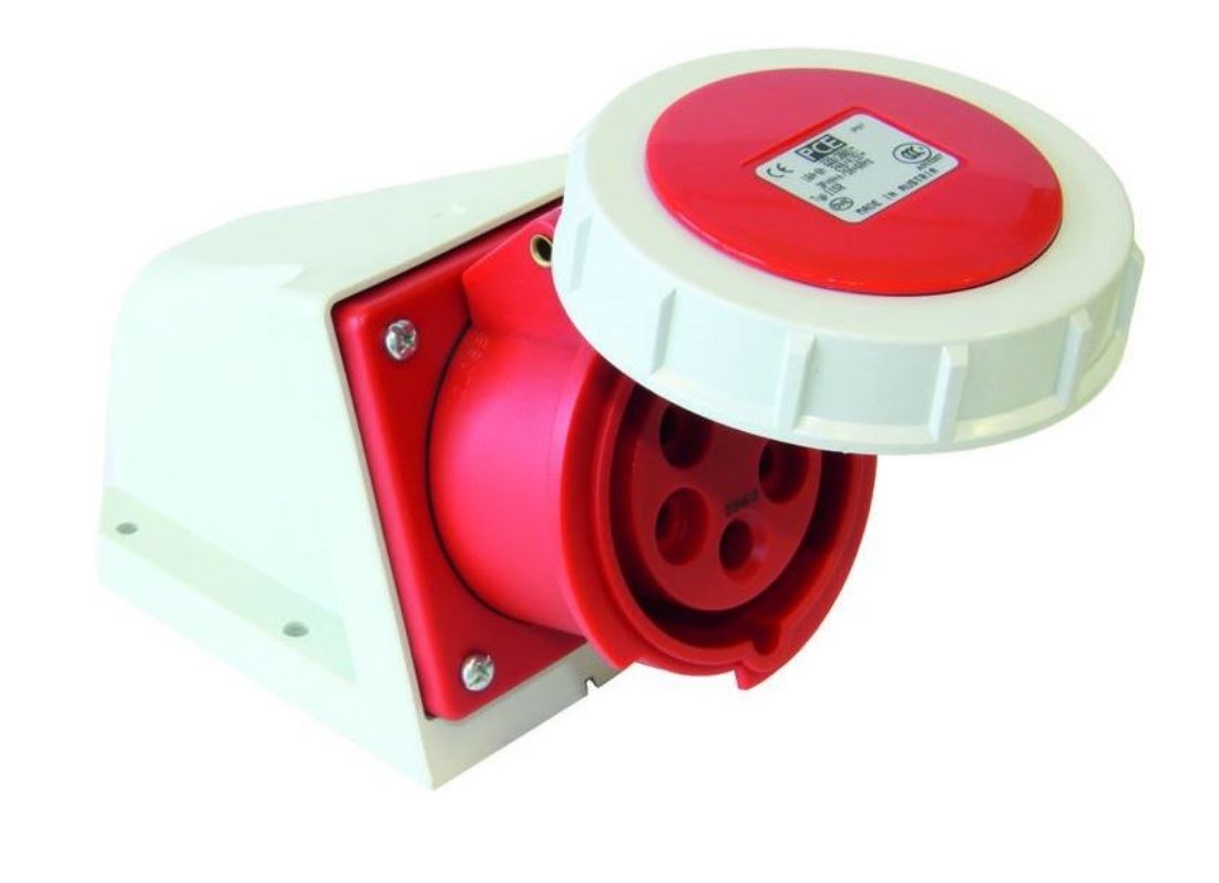 Gniazdo stałe GS164, 16A/4P 400V IP67