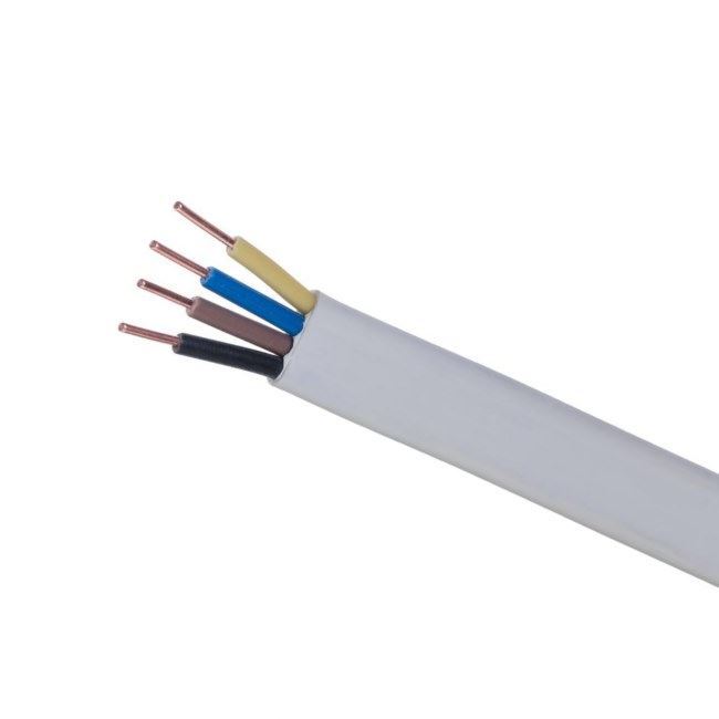 YDYp4x1,5żo 450/750V przewód instal biały, bęben QADDY 450mb