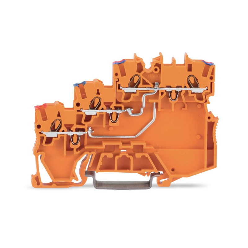 Wago Złączka 3-przewodowa do czujników zasilająca pomarańczowa 2000-5372 2000-5372