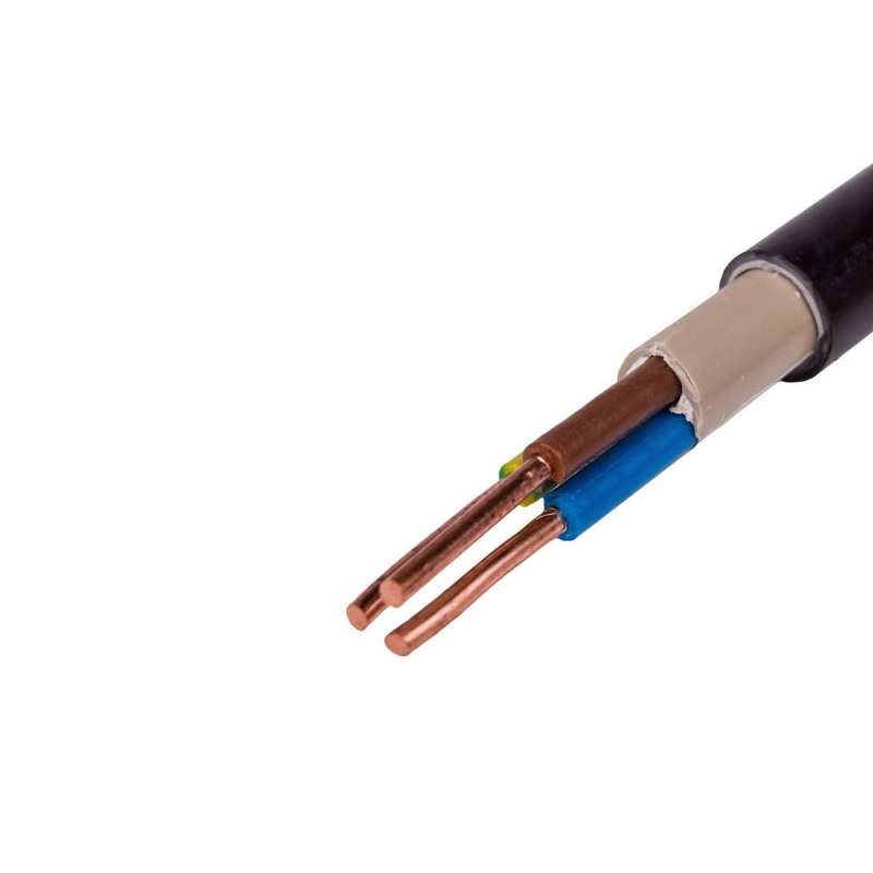 Kabel N2XH-J 3x2,5 RE B2ca 0,6/1kV bezhalogenowy, energetyczny i sterowniczy, czarny, TECHNOKABEL