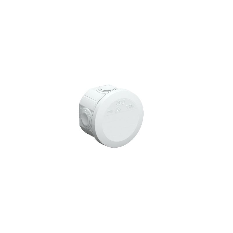 Puszka odgałęźna (okrągła) T25, fi80x51, IP65 T-SERIA; odporność UV