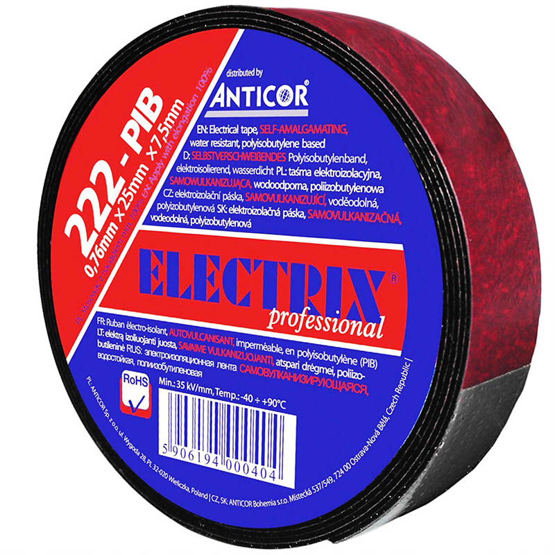 Taśma samowulkanizująca ELECTRIX 222-PIB 25mm x 7,5m