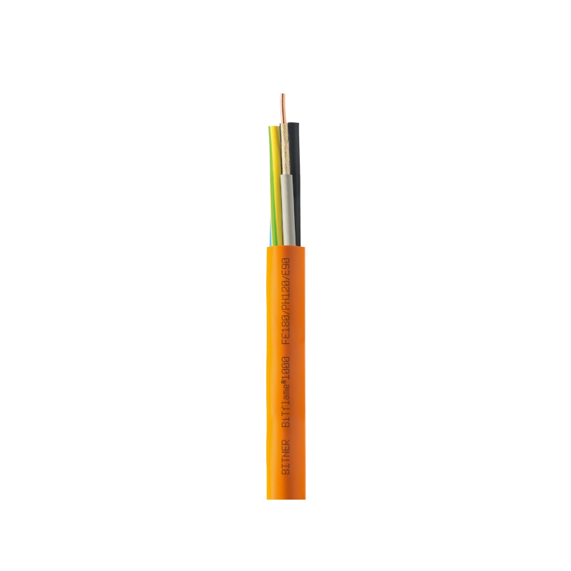 BiTflame®1000 5G4 RE FE180/PH120/E90 0,6/1kV; Ognioodporny, bezhalogenowy, kabel zasilający i sygnalizacyjny (NHXH-J5x4): BITNER