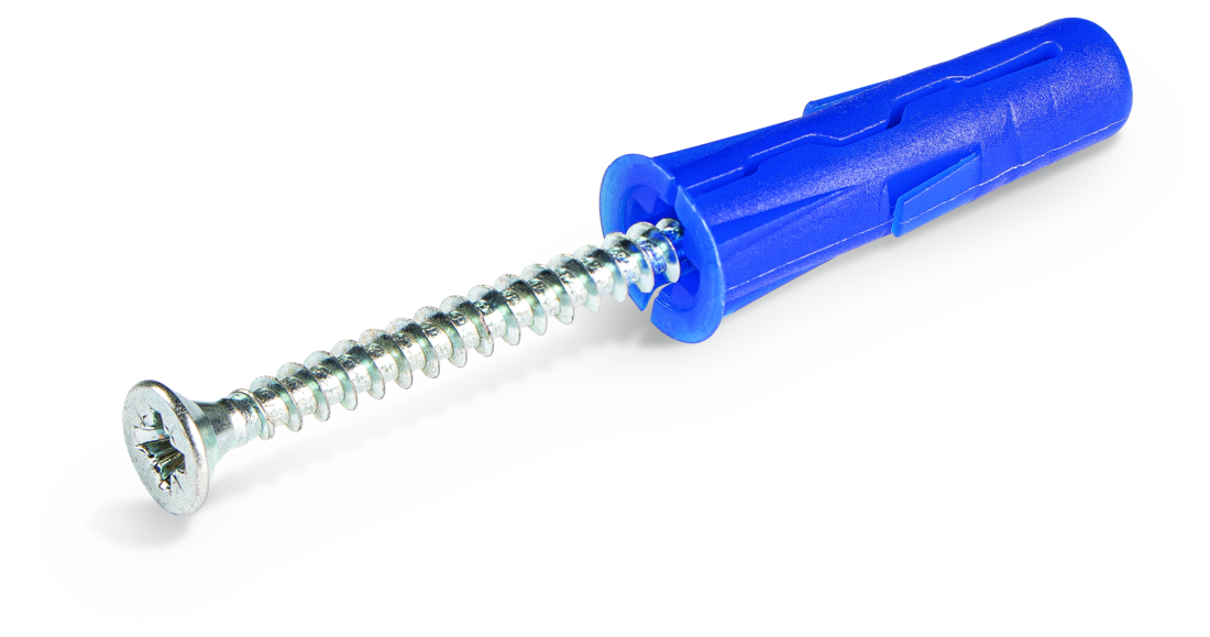 Kołek uniwersalny UNO 10 x 36mm z wkrętem (box=50szt)