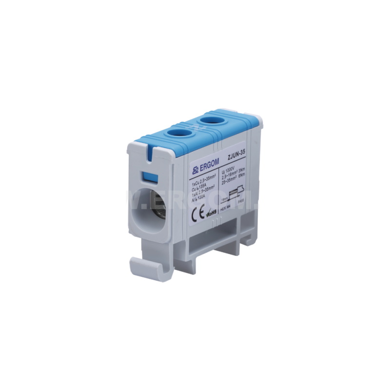 ZJUN-35/BL niebieska złączka 1-torowa do przewodów 35 mm2 1000V (opk.=20 SZT.)