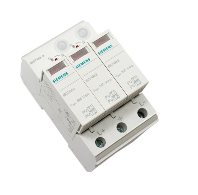 Ogranicznik przepięć DC typ 2, Uc 1000VDC, Imax 40kA, Iscpv 2kA, 3M (2+V), do izolowanych i jednostronnie uziemionych systemów PV, wymienne moduły; SIEMENS