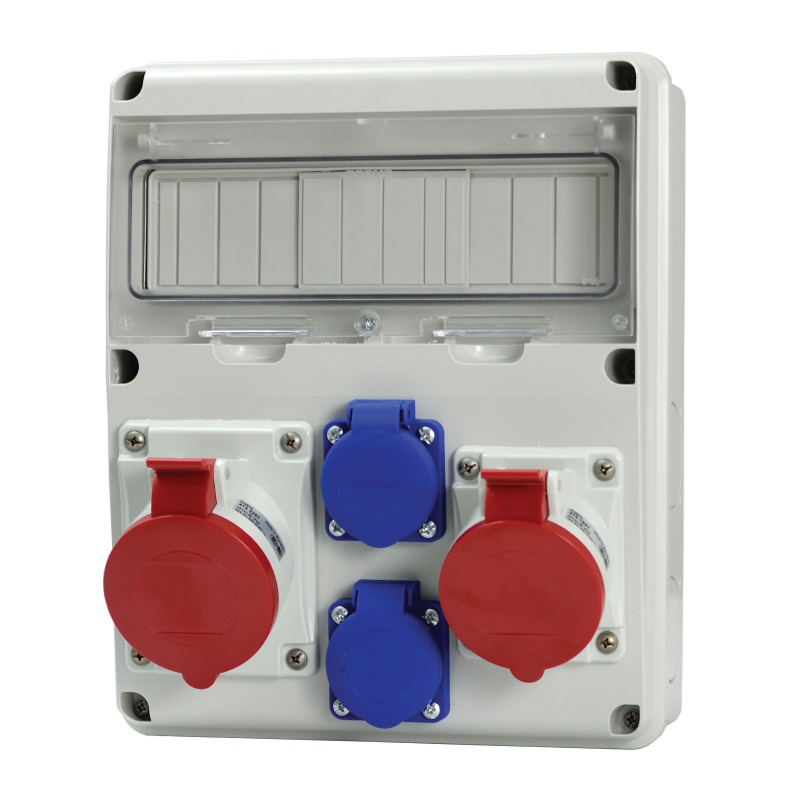 Rozdzielnica przenośna 11M 32A/5 16A/5 2x230V, ENERBOX