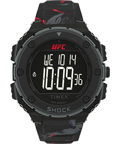 Timex UFC Strength Shock XL zegarek męski 50mm czarny gumowy pasek TW2V85100