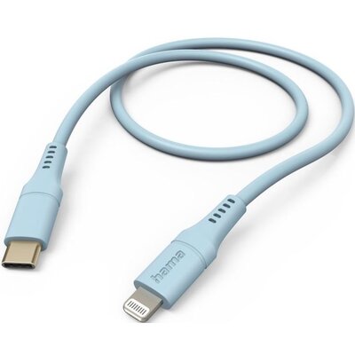 Hama Flexible USB-C - Lightning (niebieski)