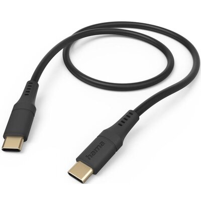 Kabel HAMA Ładujący/data Flexible USB-C - USB-C 1.5m Czarny