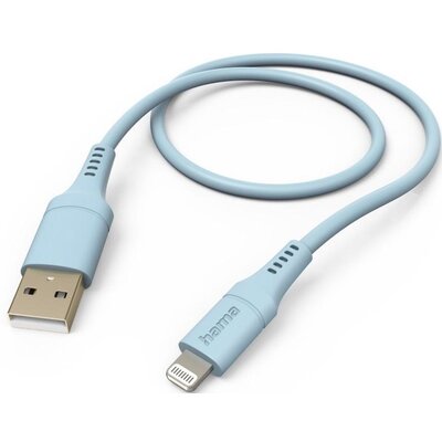 Kabel HAMA Ładujący/data Flexible USB-A - Lightning 1.5m Niebieski