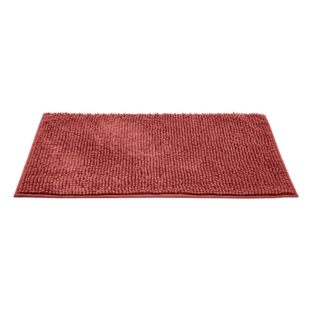 Czerwony tekstylny dywanik łazienkowy 50x80 cm Chenille – Allstar