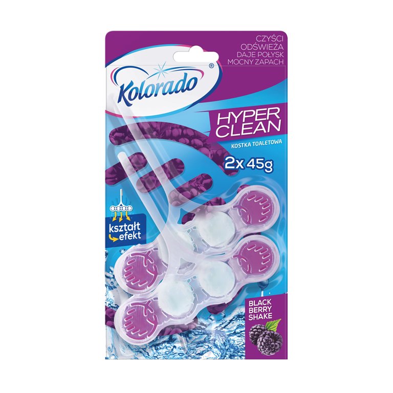 Kolorado Hyper Clean Duopack 2x45g kostka WC Black Berry Shake