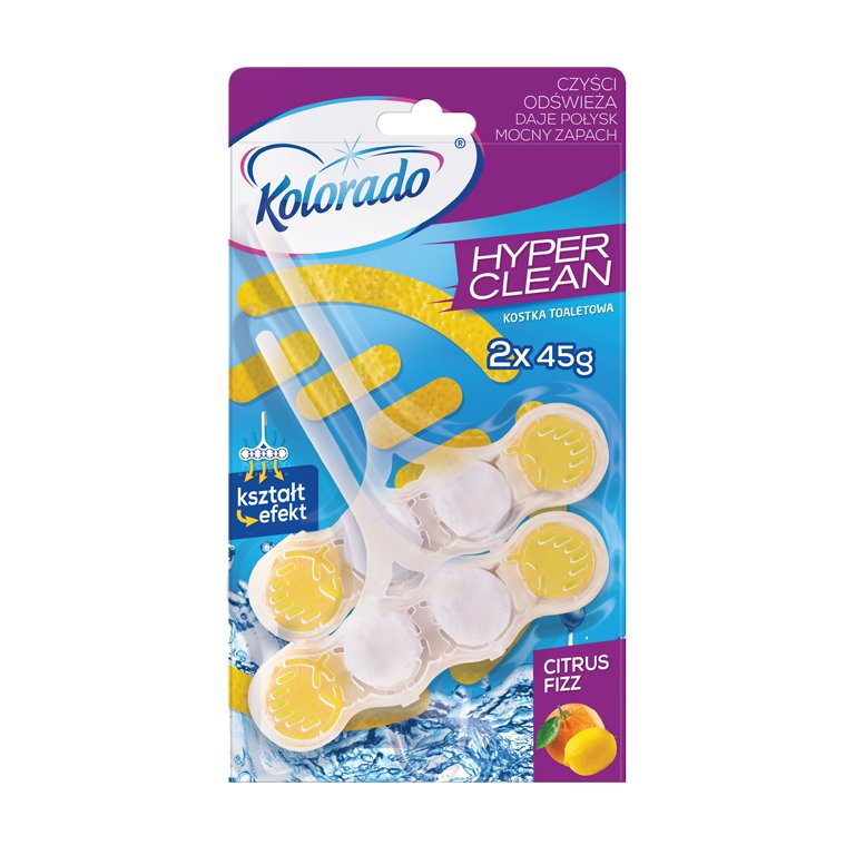 Kolorado Hyper Clean Duopack 2x45g kostka WC Citrus Fizz