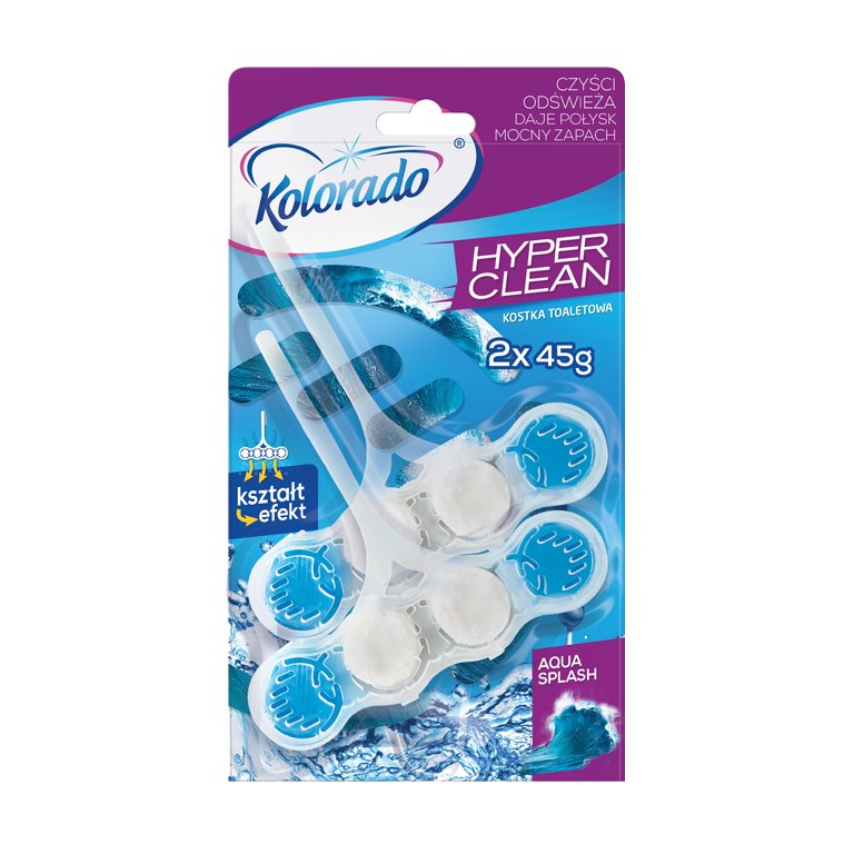 Kolorado Hyper Clean Duopack 2x45g kostka WC Aqua Splash
