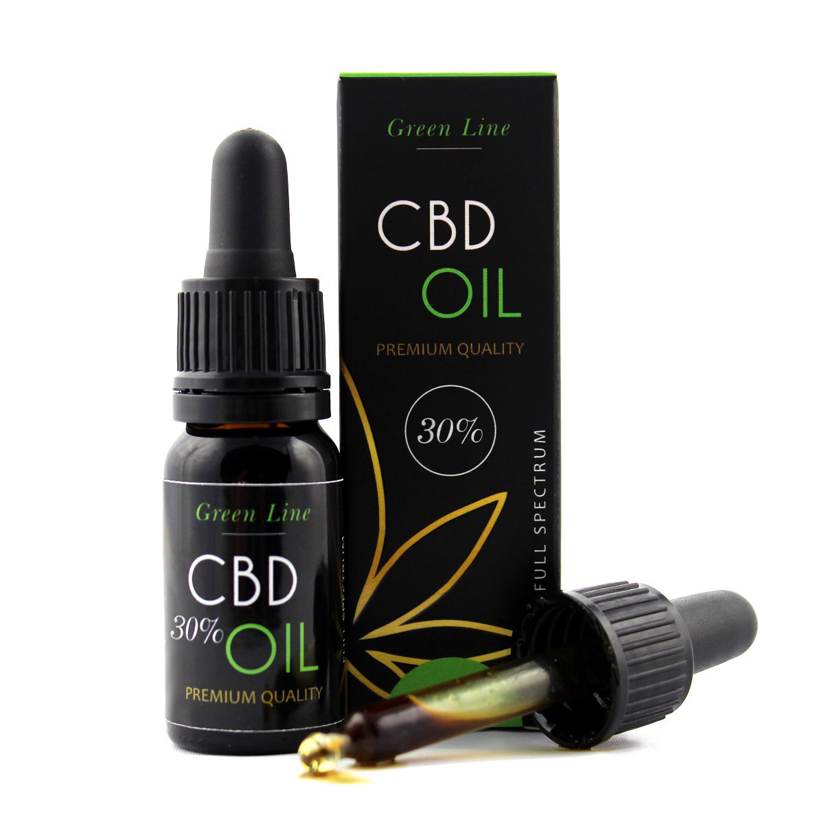 OLEJEK CBD 30% 10ml Green Line FULL SPECTRUM