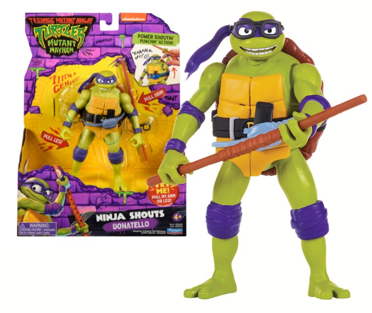 WOJOWNICZE ŻÓŁWIE NINJA Figurka DONATELLO Zmutowany Chaos 14cm