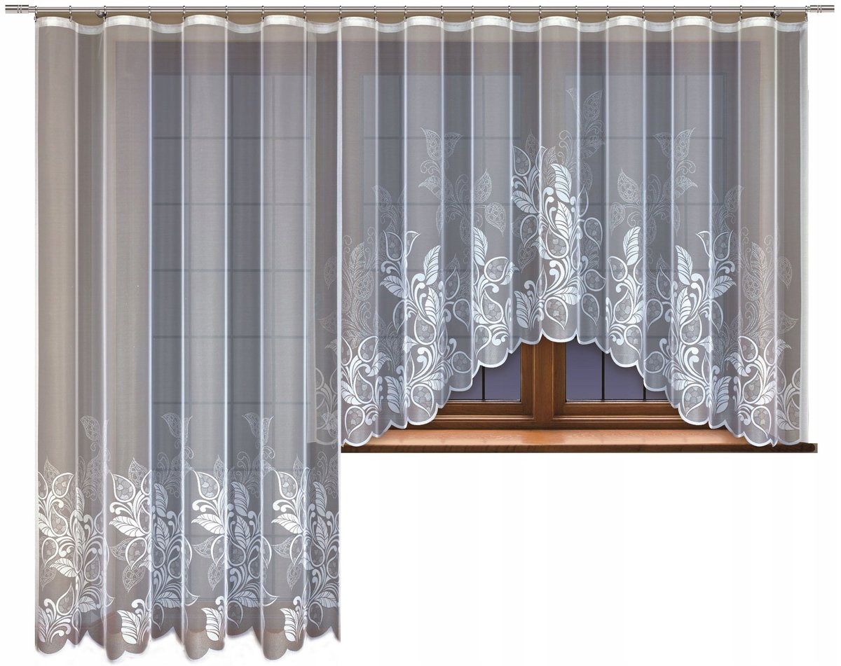 Kpl. firan wzór 25041 200x250+300x160cm (2 firany)